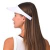 2 Pack Sun Visor Hats Women Men Clip On Wide Brim Visors Hat Outdoor Sports Golf Beach Travel Tennis Caps (White+Navy) view 4