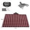 DUKUSEEK Stadium Blanket Waterproof Windproof, Outdoor Hooded Blankets for Camping, Sporting Events, Picnic and Car - Insulated Foldable Blanket and Throws view 4