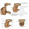 Tactical Drop Leg Waist Pack Multi-purpose Hiking Waist Pack Motorcycle Leg Pack Suitable for Hiking Travel Motorcycle Camping Fishing (ACU Camouflage) view 2