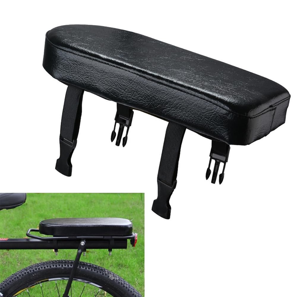 TSYFM Bike Rear Seat, Comfortable Bike Seat Mountain Bike Rear Shelf Seat Cushion, Universal Soft Bike Rear Seat Cushion Universal Soft Pad Lightweight Bike Carrier Children Back Seat (#1)