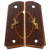 Salvatore Walnut Wood Hand Handle Grips for 1911 Compact Officer & Defender & Agent view 1