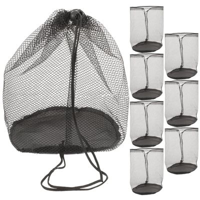 Sosoport Cone Mesh Storage Bag 8pcs for Soccer Cones Drill Holders Mesh Shell Pouches Handheld Wear-resistant Easy to Use for Boys and Girls Adults