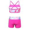 Agoky Kids Girls 2PCS Sports Outfits Ballet Gym Sequins Mermaid Tank Top Shorts Set Tankini Swimwear Gymnastics Tracksuit Colorful Fish Scales 12 Years view 2