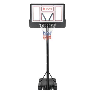 DWVO Portable Basketball Hoops for Outside, Basketball Hoop Outdoor 10 FT Adjustable, with 44in Shatterproof Backboard and 18in Rim, 4.4-10FT Height