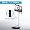 DWVO Portable Basketball Hoops for Outside, Basketball Hoop Outdoor 10 FT Adjustable, with 44in Shatterproof Backboard and 18in Rim, 4.4-10FT Height view 3
