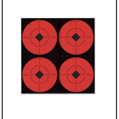 3" Orange Self-Adhesive Target Spots (10 Sheets) Rifles Pistols Arrows Hunting Shooting Range Law Enforcement Training(6 x 6 Inch 50 Pack)