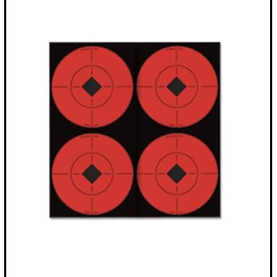 3" Orange Self-Adhesive Target Spots (10 Sheets) Rifles Pistols Arrows Hunting Shooting Range Law Enforcement Training(6 x 6 Inch 50 Pack)