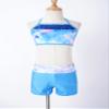 Agoky Kids Girls 2PCS Sports Outfits Ballet Gym Sequins Mermaid Tank Top Shorts Set Tankini Swimwear Gymnastics Tracksuit Sea Sky Pink 10 Years view 3