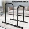 Dip Bar, Dip Stand Station for Full Body Strength Training, Adjustable Height 32.2Inches - 35.4Inched view 2