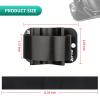 UOIENRT Bike Rear Wheel Fixing Bracket, Aluminum Alloy Roof Bike Parking Rack Rear Wheel Rack Mount(Black) view 2
