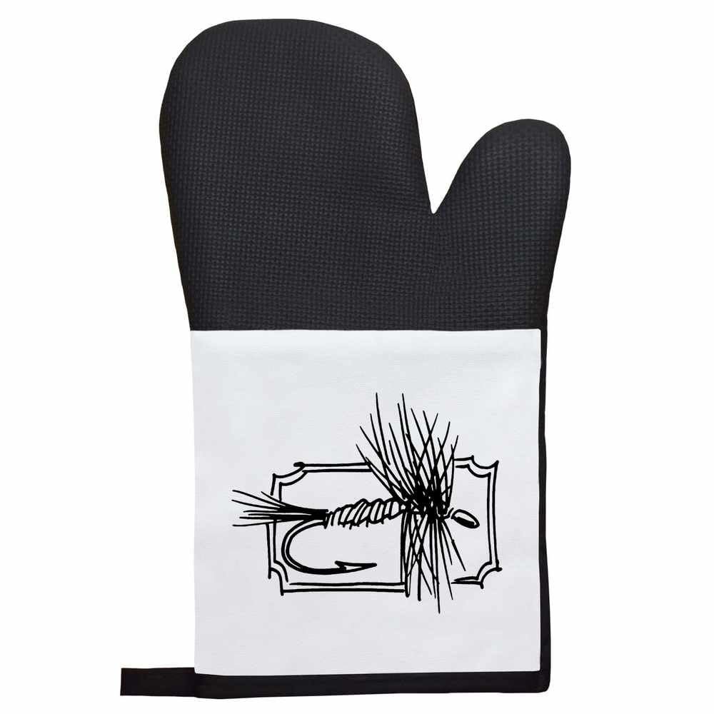 Azeeda 'Fishing Fly' Oven Glove/Mitt (OG00006139)