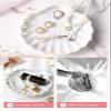 AISBUGUR Shell Ring Holder Dish, Shell Jewelry Tray, Trinket Dish, Cute Decorations for Coastal Home Decor, Bathroom Decor, 5.5", White view 4