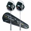 ALPSPORT RR Graphite Badminton Rackets Sets of 2, Composite Carbon Fiber Aluminum Racquets Including Badminton Bag, 2 Tied Grip Tapes (Silver) view 1