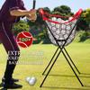 WEEPALM Extra Large Baseball Caddy - Holds Up to 100+ Baseballs or 50+ Softballs for Drills, Portable Ball Caddy for Baseball/Softball with Double X Sturdy Structure, Easy Foldable to Carry view 4
