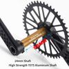LSRRYD Mountain Bike Hollow Integrated Crankset 160mm 165mm 170mm 175mm Crank Arm Set Aluminum Alloy Mountain Bike Cranksets with BB Double Chainring 50-34T 52-36T 53-39T for 7-12 Speed(53-39T,170mm) view 4