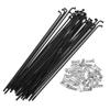 X AUTOHAUX 36pcs 14G J Bend Bicycle Steel Spokes 158mm 6.22" Cycle Spokes with Brass Nipples for Mountain Bike MTB view 1