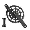 LSRRYD Bike Cranksets 165mm 170mm 172.5mm 175mm Hollow Integrated 50-34T 52-36T 53-39T Double Chainring Fit for Crankset 9/10/11/12 Speed with Bottom Bracket(52-36T,175mm) view 1
