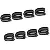 4 Pairs Bicycle Reflective Ankle Leg Trousers Pant Bands Clips Straps for Jogging, Cycling, Single Row Pulley, Climbing, Camping view 1