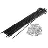 X AUTOHAUX 36pcs 14G J Bend Bicycle Steel Spokes 187mm 7.36" Cycle Spokes with Brass Nipples for Mountain Bike MTB view 1