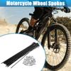 X AUTOHAUX 36pcs 14G J Bend Bicycle Steel Spokes 187mm 7.36" Cycle Spokes with Brass Nipples for Mountain Bike MTB view 2