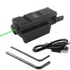 Gotical Green Beam Laser Sight | USB Rechargeable | Fits 11mm/20mm Rails, Compact USB Rechargeable Green Laser Dot Sight Easy Clamps on 11mm 20mm Standard Rail with Pressure Switch USB Charging Cable view 1