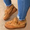 Ladmiple Winter Boots For Women Cute Womens Snow Boots Winter Shoes with Fur Lined Warm Slip On Ankle Booties Comfortable Outdoor Anti Slip Walking Shoes view 2