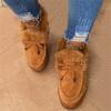 Ladmiple Winter Boots For Women Cute Womens Snow Boots Winter Shoes with Fur Lined Warm Slip On Ankle Booties Comfortable Outdoor Anti Slip Walking Shoes view 3