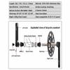 LSRRYD Bike Cranksets 165mm 170mm 172.5mm 175mm Hollow Integrated 50-34T 52-36T 53-39T Double Chainring Fit for Crankset 9/10/11/12 Speed with Bottom Bracket(50-34T,175mm) view 3