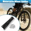 X AUTOHAUX 36pcs 14G J Bend Bicycle Steel Spokes 153mm 6.02" Cycle Spokes with Brass Nipples for Mountain Bike MTB view 2