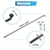 X AUTOHAUX 36pcs 14G J Bend Bicycle Steel Spokes 153mm 6.02" Cycle Spokes with Brass Nipples for Mountain Bike MTB view 3