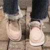 Ladmiple Snow Boots For Women Wide Width Womens Snow Boots Winter Warm Booties Fur Lined Anti-Slip Ankle Boots Outdoor Slip On Ankle Booties Comfortable Warm Shoes view 3