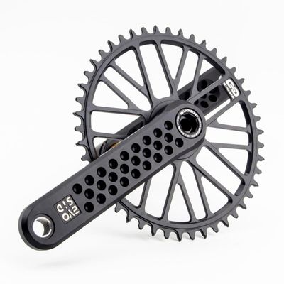 LSRRYD Bike Crankset 160mm 165mm 170mm 175mm Road Bicycle Sprocket 40T 42T 44T 46T 48T Aluminum Alloy Crank Arm Set for 8/9/10/11/12 Speed(48T,175mm)