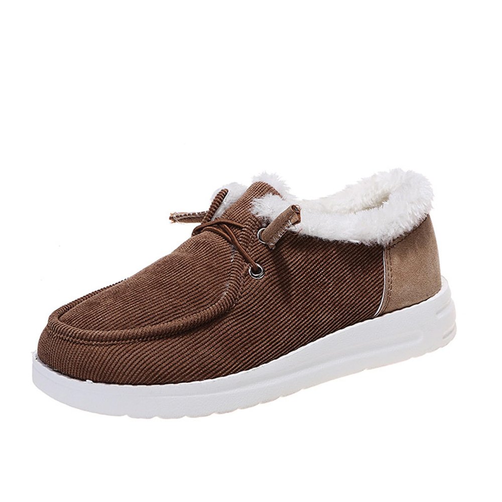 Ladmiple Warm Winter Boots Women Women's Winter Snow Boots Classic Faux Fur Lined Slip On Ankle Boots Fashion Casual Warm Outdoor Comfortable Walking Shoes