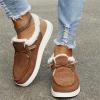 Ladmiple Warm Winter Boots Women Women's Winter Snow Boots Classic Faux Fur Lined Slip On Ankle Boots Fashion Casual Warm Outdoor Comfortable Walking Shoes view 2