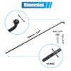 X AUTOHAUX 36pcs 14G J Bend Bicycle Steel Spokes 144mm 5.67" Cycle Spokes with Brass Nipples for Mountain Bike MTB view 3
