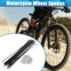 X AUTOHAUX 36pcs 14G J Bend Bicycle Steel Spokes 216mm 8.50" Cycle Spokes with Brass Nipples Steel Spokes for Mountain Bike MTB view 2