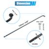 X AUTOHAUX 36pcs 14G J Bend Bicycle Steel Spokes 125mm 4.92" Cycle Spokes with Brass Nipples Steel Spokes for Mountain Bike MTB view 3