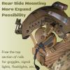 Free-Angle Tactical Headset Rail Mount Compatible with Peltor Comtac Headset Adapter On Team Wendy EXFIL/Flux M-Lok/Ops-Core Fast Arc Rail Adapter, Airsoft Helmet Accessory for Comtac ,,,,(OD) view 4