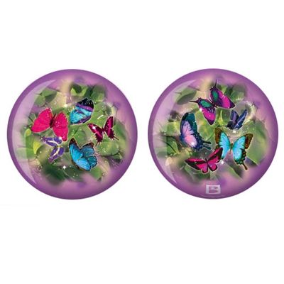 Bowlerstore Products Brunswick Butterflies Glow PRE-DRILLED Viz-A-Ball Bowling Ball 8lbs