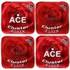 CornholeAce Cluster Flux | Red (Set of 4 Bags) | ACE Pro Stamped | Cluster Pad Technology | Dual Sided Slick Stick All Weather | Professional Cornhole Bags view 2