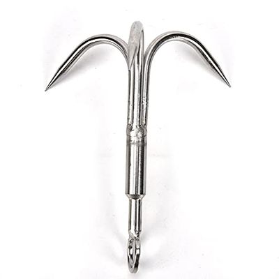 HUFFA 1pc Mountaineering Climbing Tools Outdoor Anchor Hook Clasp Grappling Tackle for Boat Fishing Climbing Claw Accessories