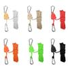 4M Adjustable Lanyard for Tent Fan Tent Wind Plant Lamp Rope Ratchet Hanger Lifting Pulley Hook Camping Buckle (Color : Green) view 3