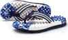 LUXRUB Acupressure Massage Flip Flops Men Women Foot Open Toe Reflexology Sandals Outdoor Non-slip Beach Shoes Relief Plantar Fasciitis Heel Arch Arthritis Pain (Color : Blue, Size : 9.5) view 2