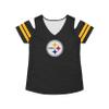 FOCO Pittsburgh Steelers NFL Womens Cold Shoulder T-Shirt - Small view 4