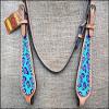 HILASON Western Horse Leather Headstall Set Turquoise Cheetah view 3
