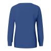 Women's Casual Crew Neck Sweatshirts Long Sleeve Solid Tunic Tops Cute Loose Fit Pullovers Classic Basic Soft Comfy Dark Blue view 4