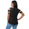 FOCO New Orleans Saints NFL Womens Cold Shoulder T-Shirt - X-Large view 2