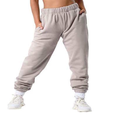 Kamo Fitness CozyTec High-Waisted Sweatpants for Women Baggy: Comfy Lounge Pants with Pockets Crafted from Soft Thick Fleece, Cuffed, Loose Fit, Tall Friendly Joggers for Fall (Porpoise, S)
