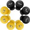 Glove Locks, Lace Locks for Baseball Glove 8 Pack, No More Knots Required, Universal Fit for Baseball and Softball Gloves (Black-Yellow) view 1
