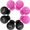 Glove Locks, Lace Locks for Baseball Glove 8 Pack, No More Knots Required, Universal Fit for Baseball and Softball Gloves (Black-Pink) view 1